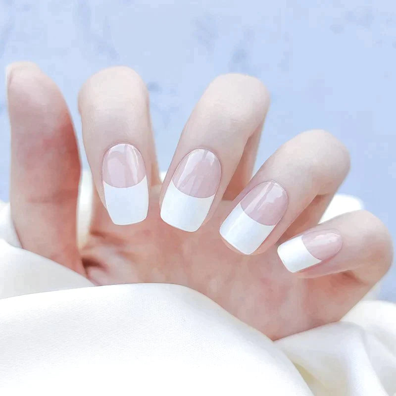 Semicured UV Gel Nails Stickers Kit with Free UV Lamp