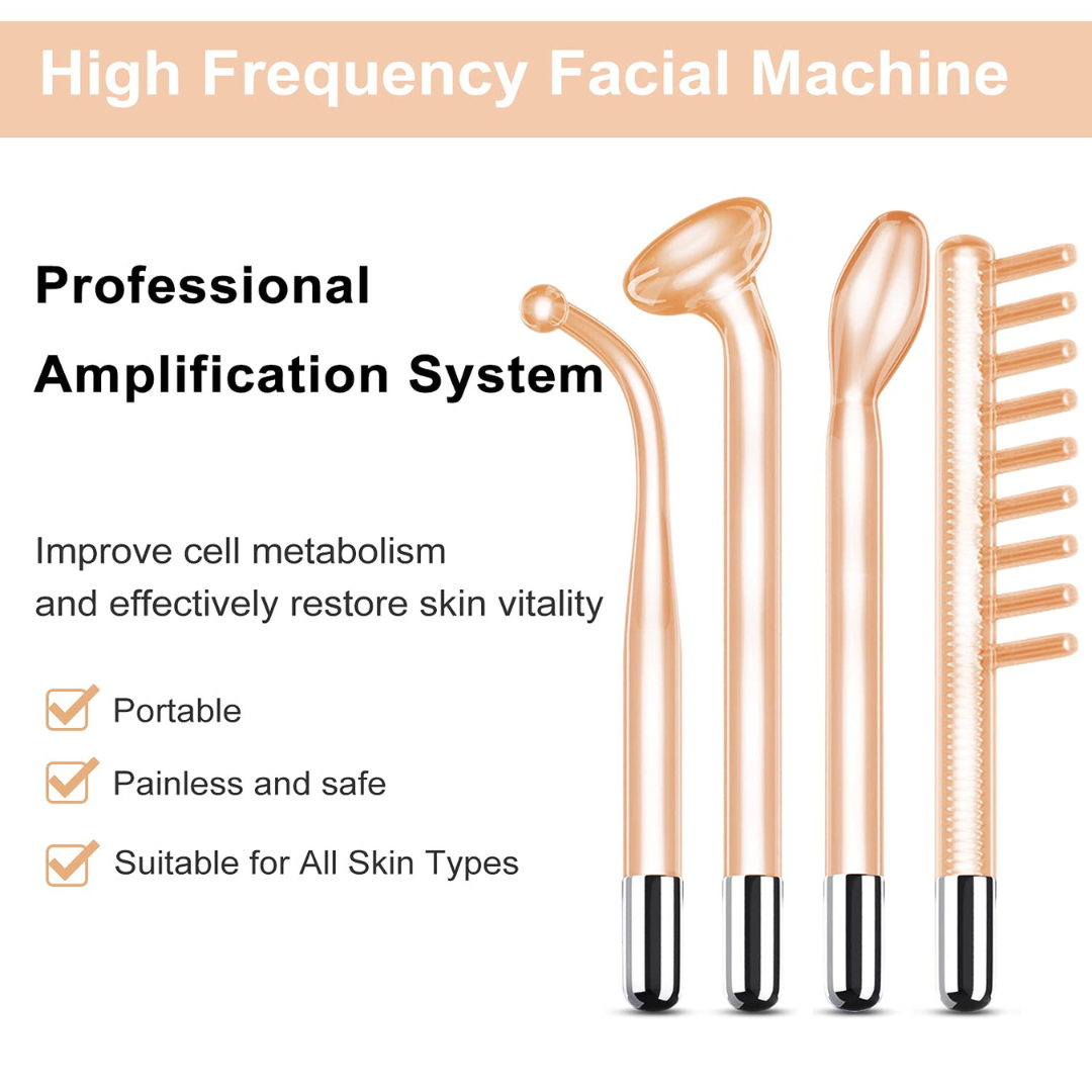 High Frequency Wand for Hair & Skin Care | 1 Year Warranty