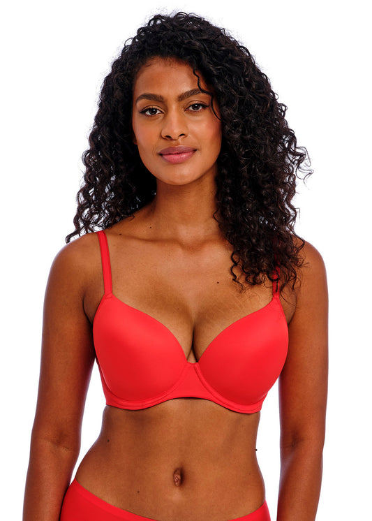 Women Detachable Strap Non Wired Padded Bra