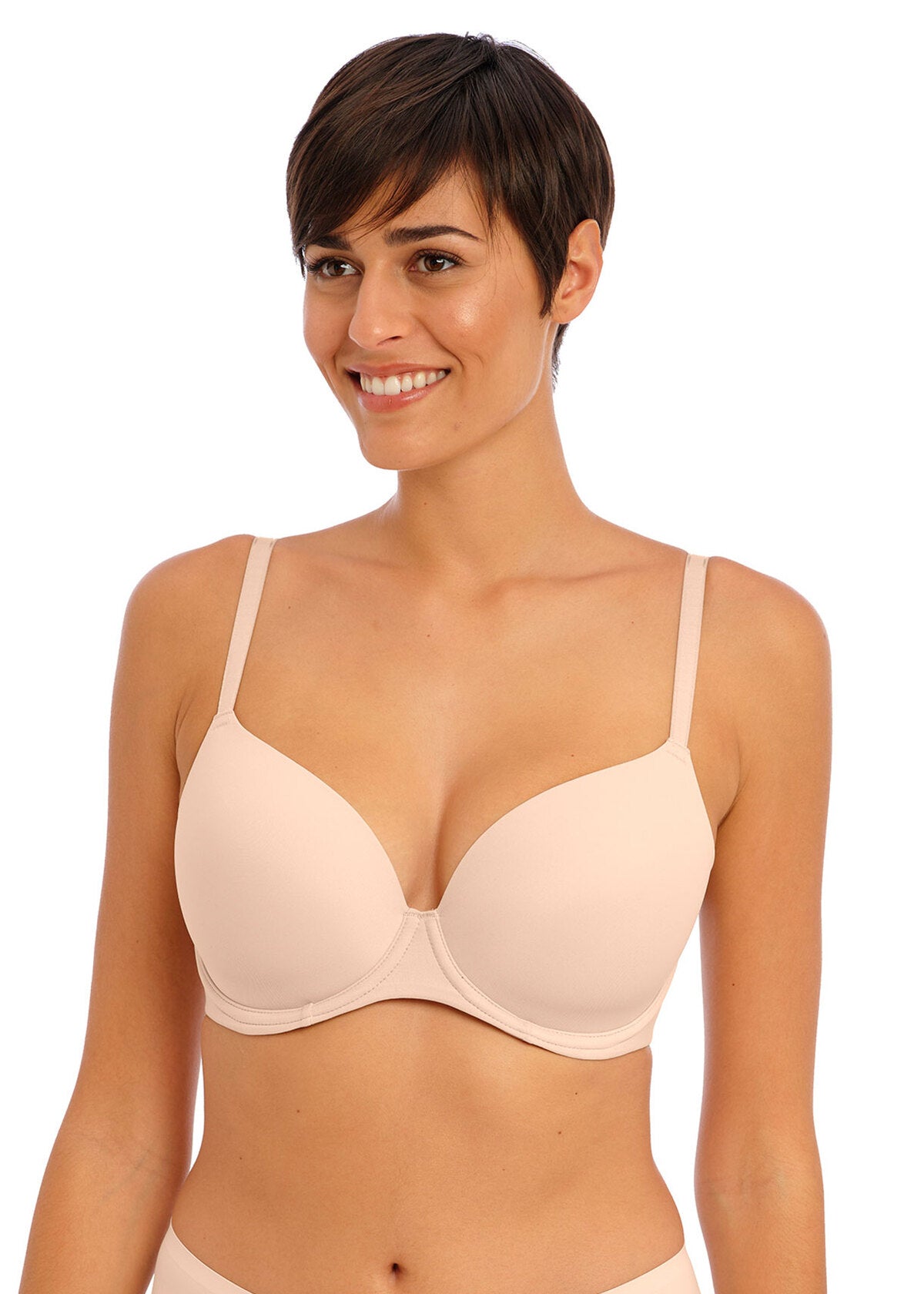 Women Detachable Strap Non Wired Padded Bra