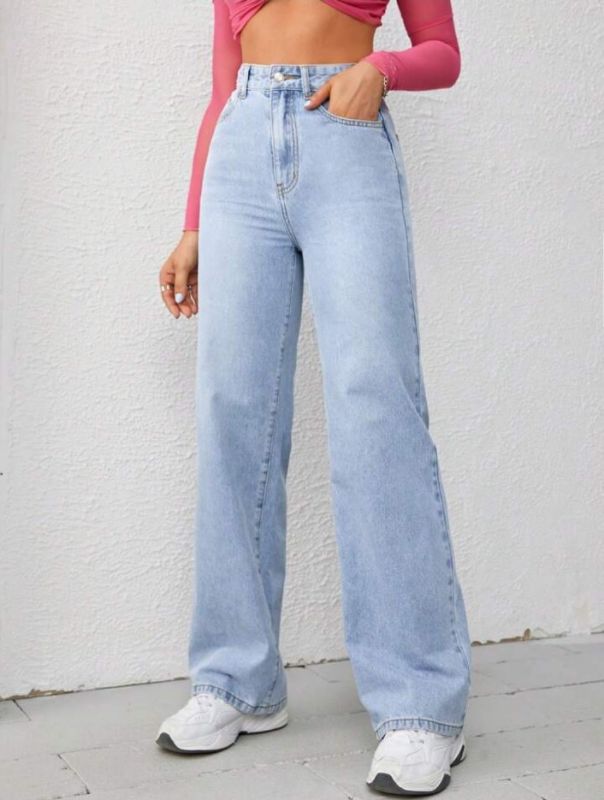 High Waist Wide Leg Jeans