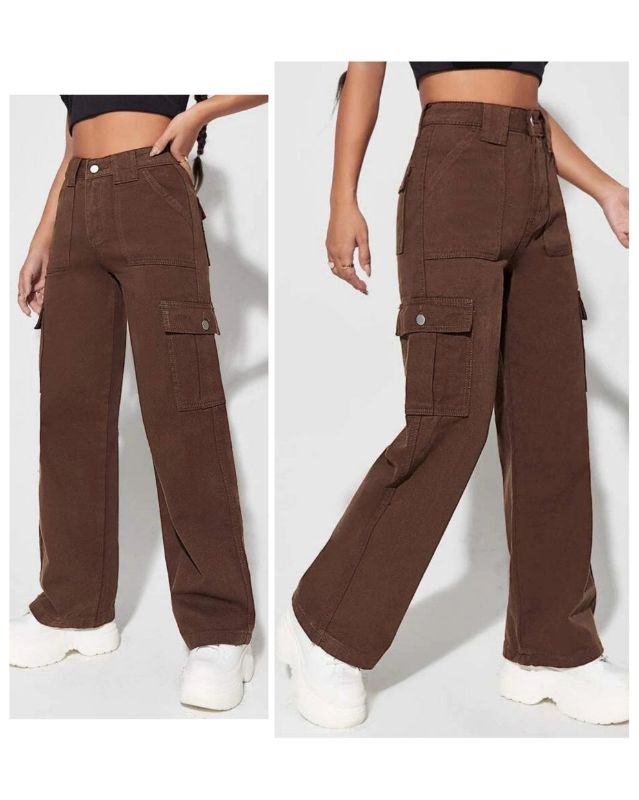 Highwaist Brown Cargo