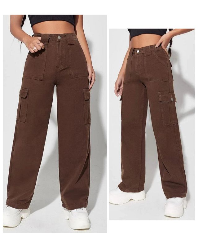 Highwaist Brown Cargo