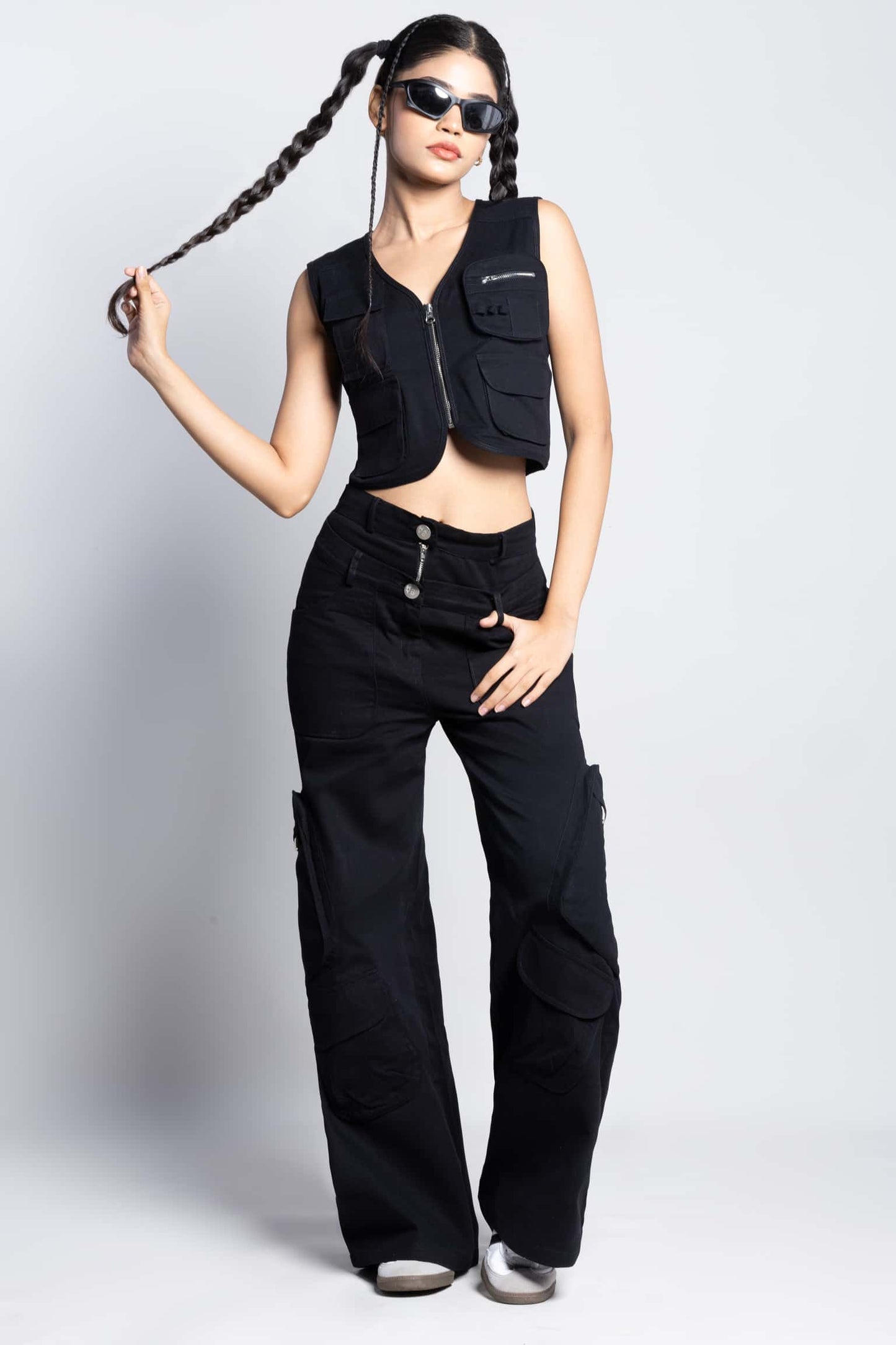 TwinZip Wide-Leg Cargo Pant