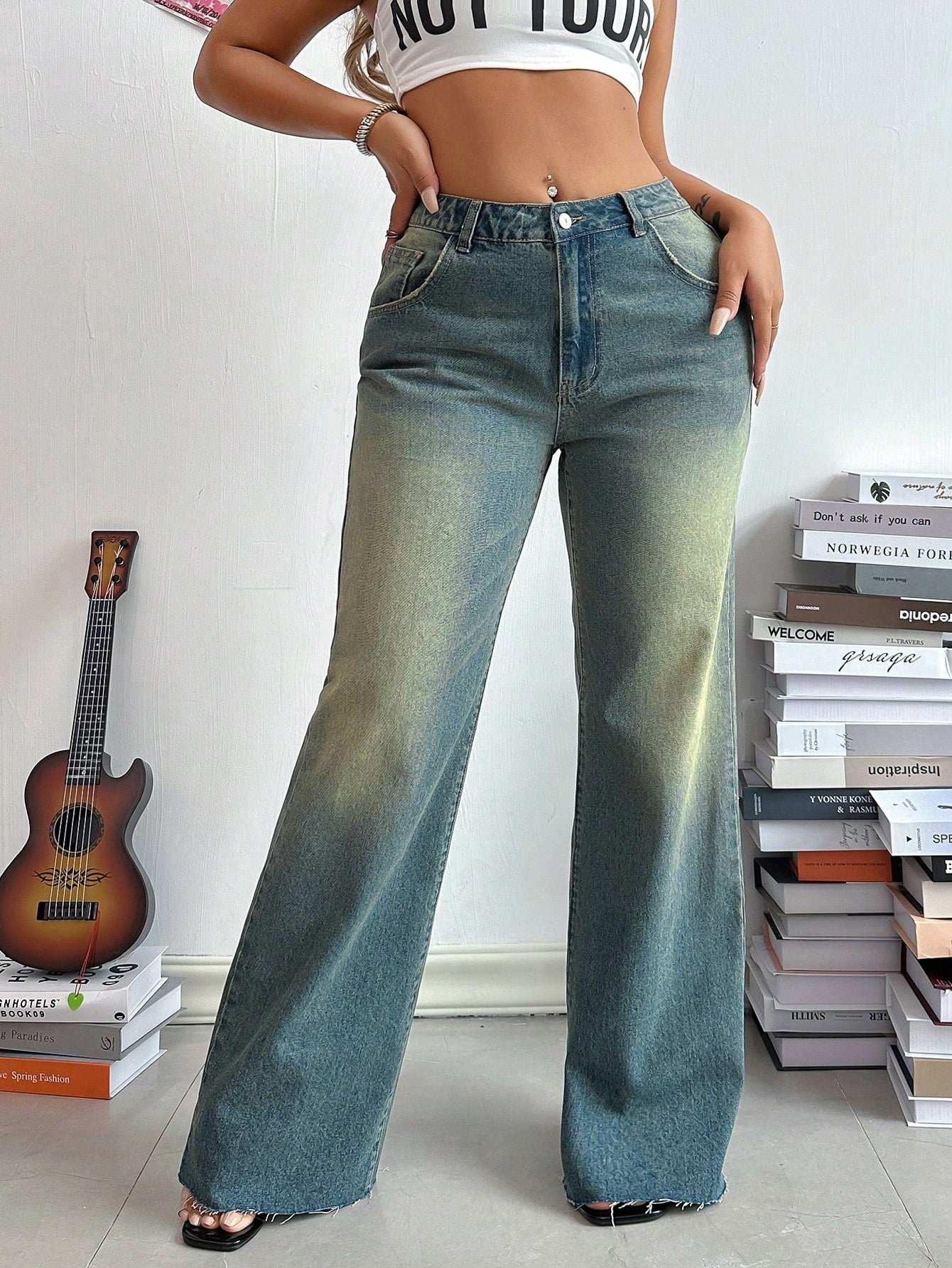 acid street style cargo jeans