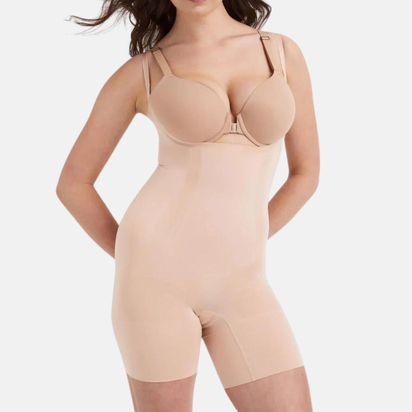 Open Bust Mid thigh Bodysuit