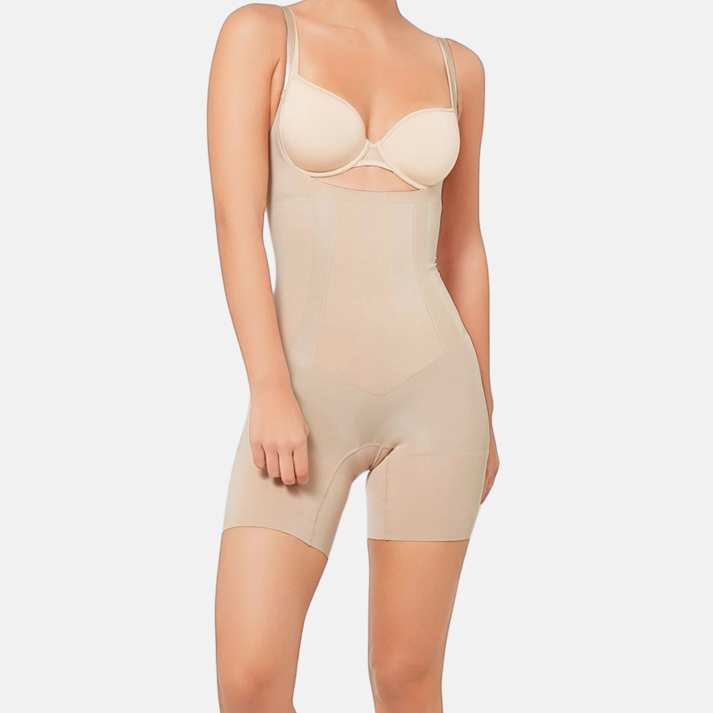 Open Bust Mid thigh Bodysuit