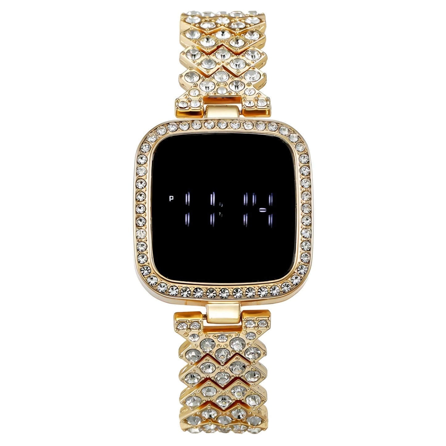 Luxury Stylish Touch Screen Diamond Watch For Ladies