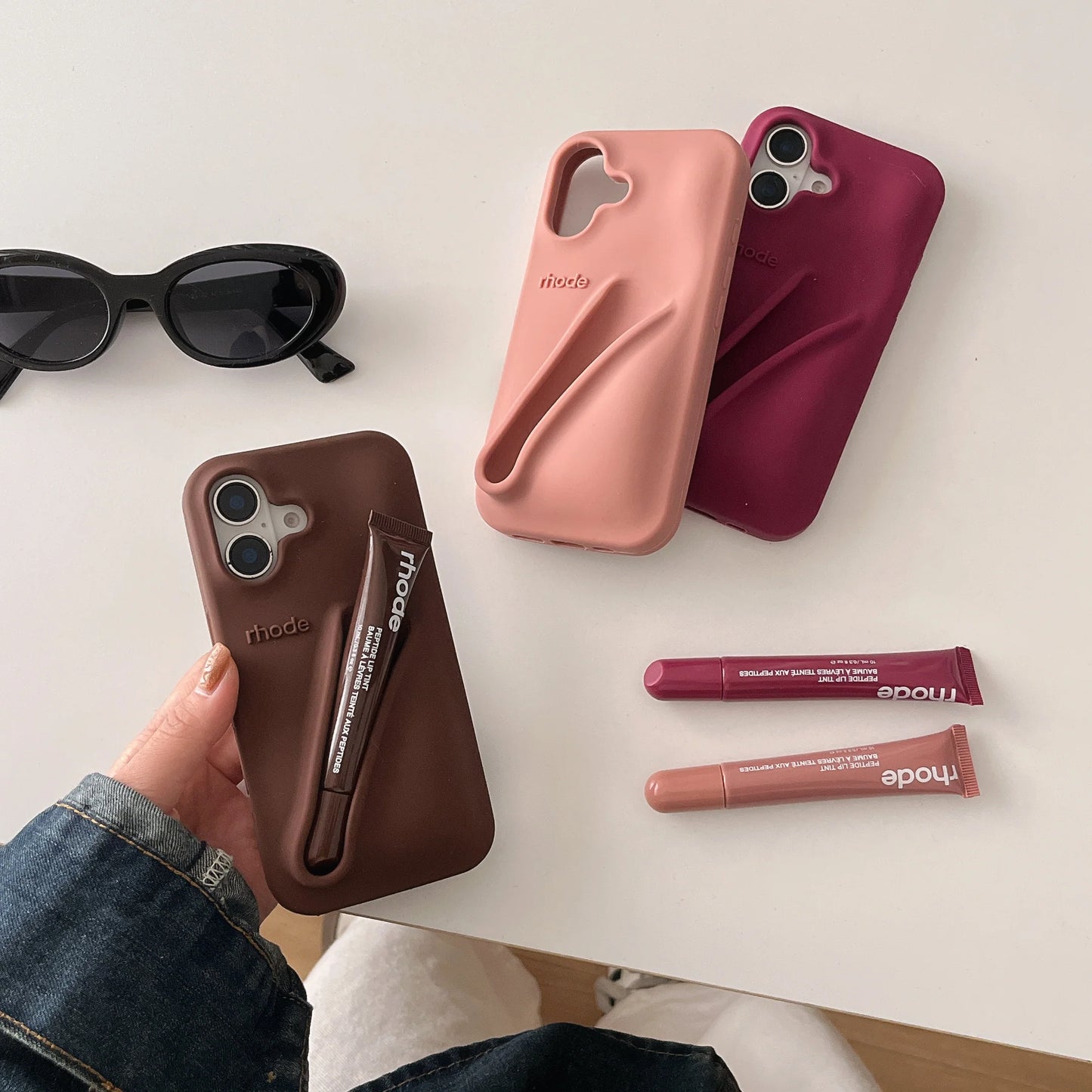 Combo of 2 3D Silicon Lip Gloss Phone Case for iPhone