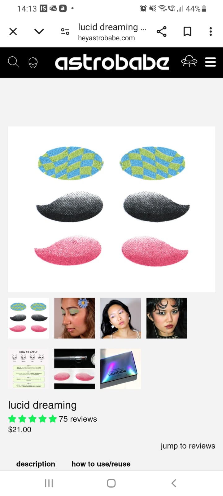 Combo of Graphic Eyeshadow