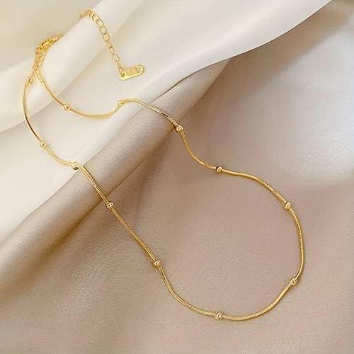 Combo of 5 Golden Chain Nacklace