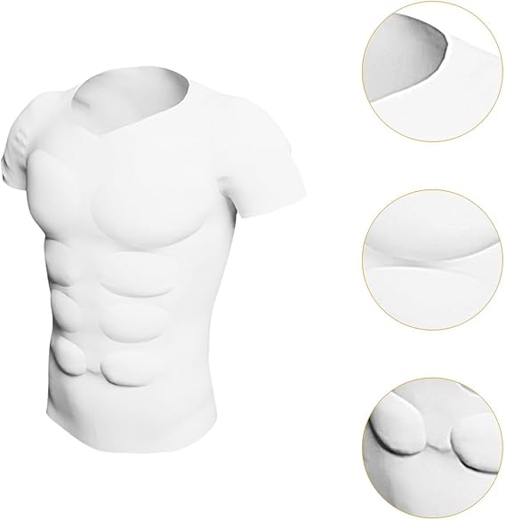 Sculpted Chest Enhancer for Men - Padded Muscle T-shirt ( BUY 1 GET 1 FREE)