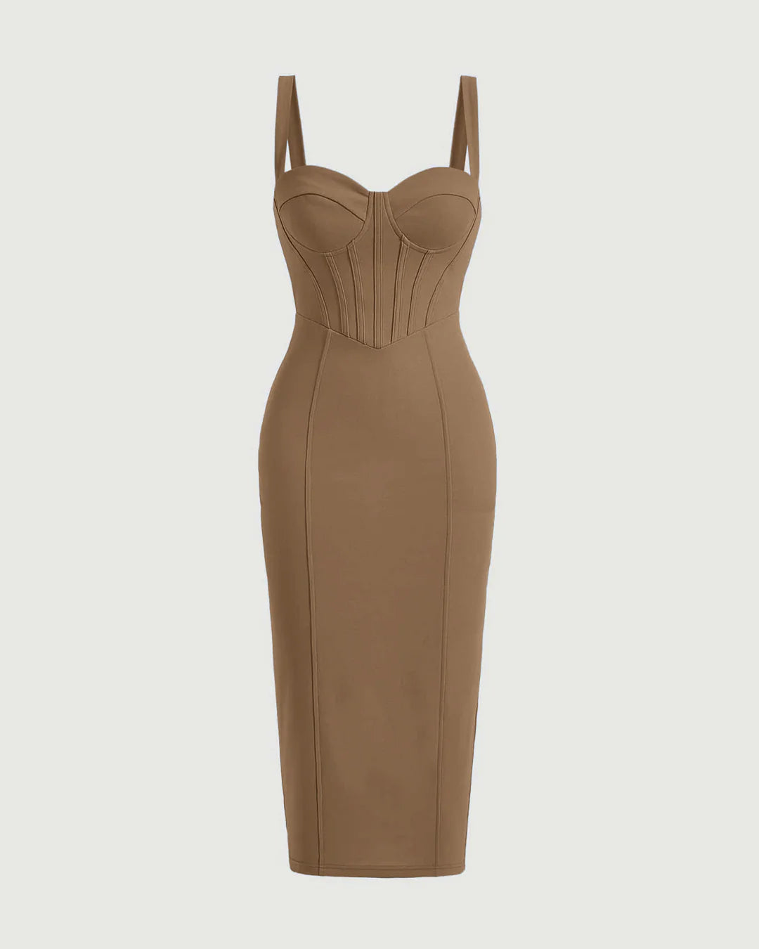 Cocktail Style Corset Detail Bodycon One Piece Dress