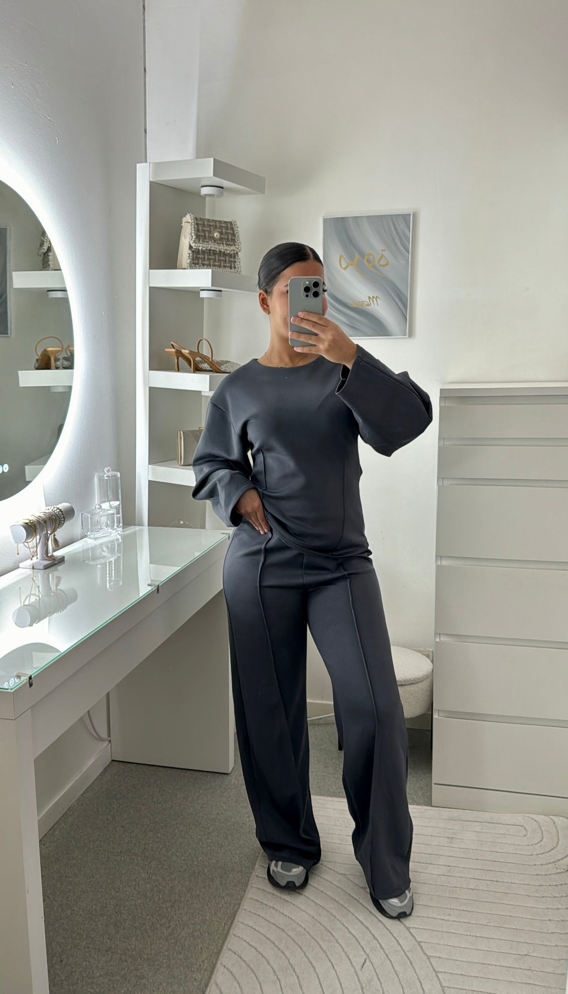 Zara grey dupe set