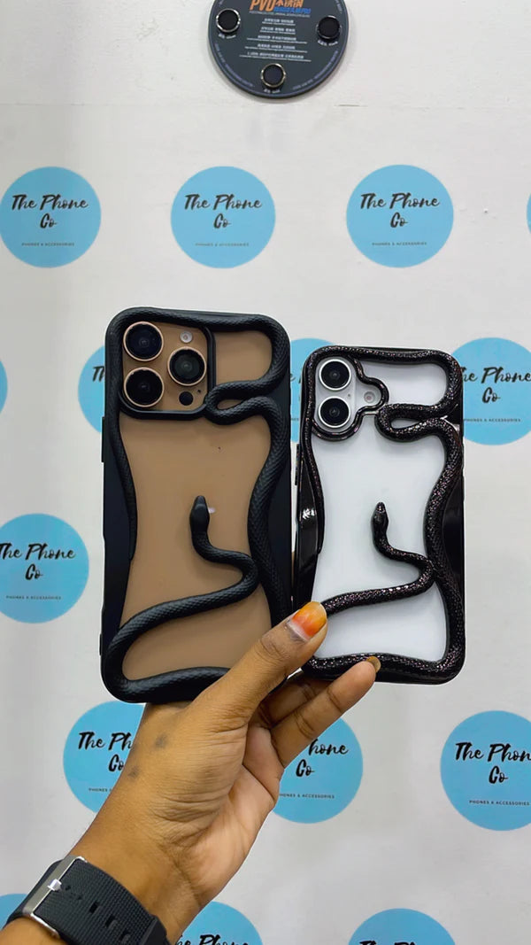 Combo of 2 Fancy Snake Designer Soft Silicone Case for iPhone