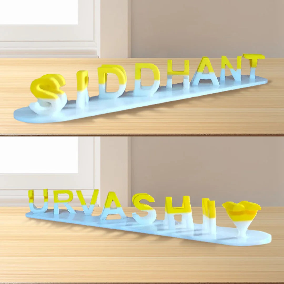 Dual Name Illusion Love 3D Printed as Sweet Gifts