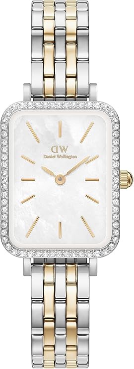 Daniel Wellington Bezel Vintage Crystal Stainless Steel Watch for Women