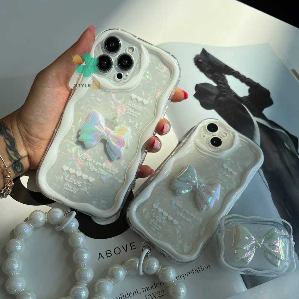 Combo of 2 Luxury Ribbon Love Full Cover Case For iPhone (Buy 1 Get 1 Free)