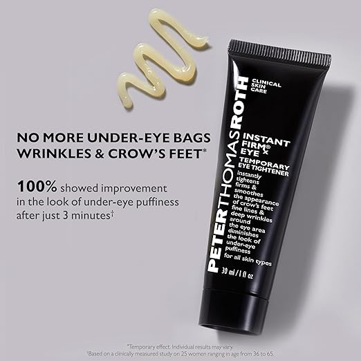 Peter Thomas Roth Instant FIRMx Eye Temporary Eye Tightener, Smooth and Tighten the Look of Crow's Feet, Fine Lines, Deep Wrinkles and Puffiness