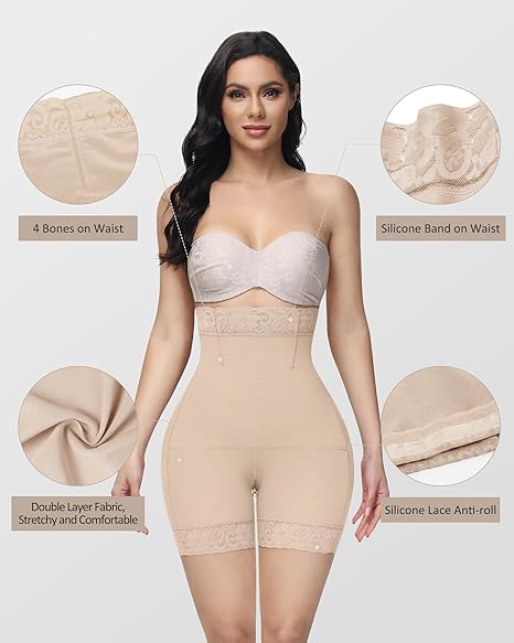 SHAPSHE Butt Lifting Shapewear Tummy Control Shorts Fajas Colombianas Shapewear Shorts Compression Underwear Women