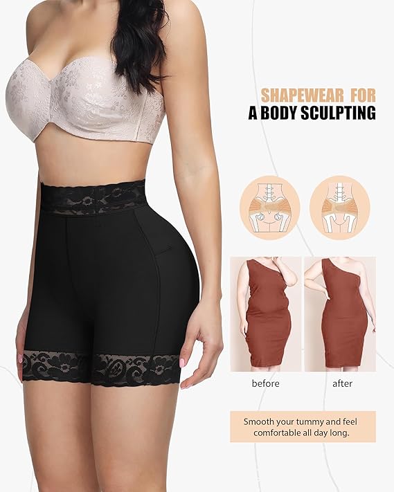 SHAPSHE Butt Lifting Shapewear for Women Tummy Control Shorts Body Shaper Panties High Waisted Thigh Slimming Underwear