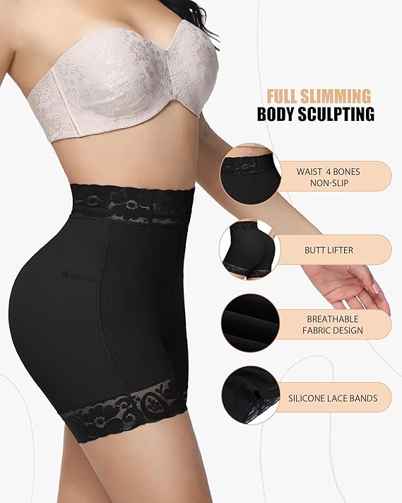 SHAPSHE Butt Lifting Shapewear for Women Tummy Control Shorts Body Shaper Panties High Waisted Thigh Slimming Underwear