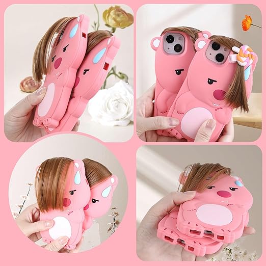 Combo of 2 Weird Plush Pink Phone Case