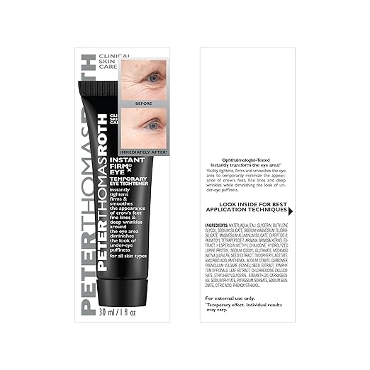 Peter Thomas Roth Instant FIRMx Eye Temporary Eye Tightener, Smooth and Tighten the Look of Crow's Feet, Fine Lines, Deep Wrinkles and Puffiness