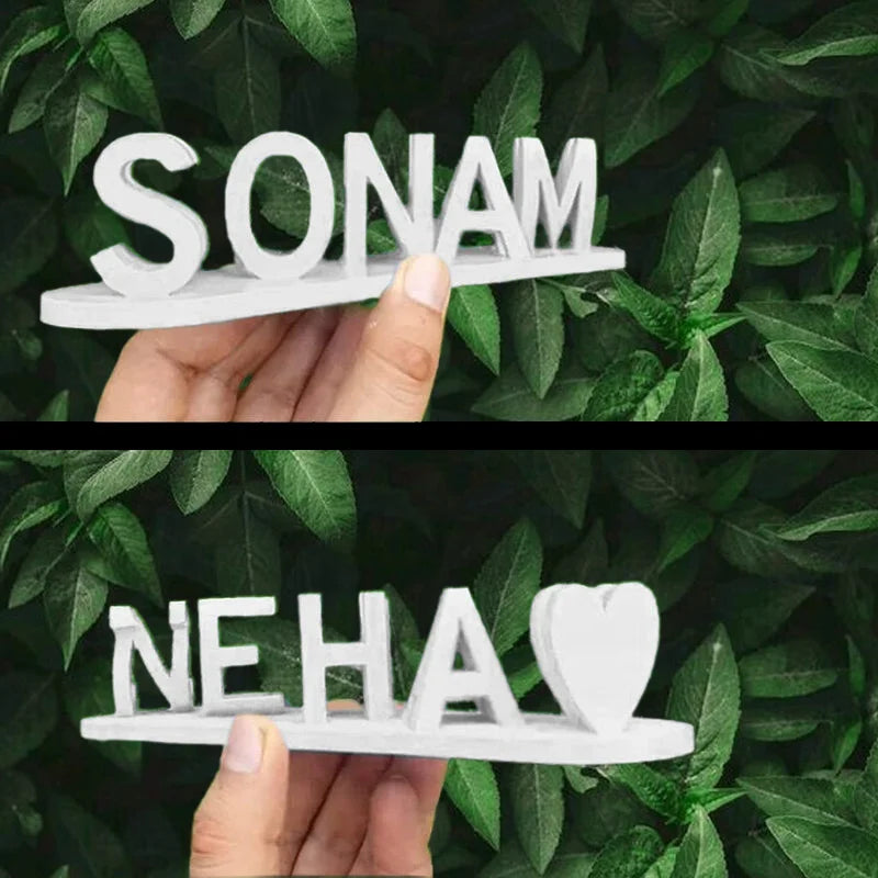 Dual Name Illusion Love 3D Printed as Sweet Gifts