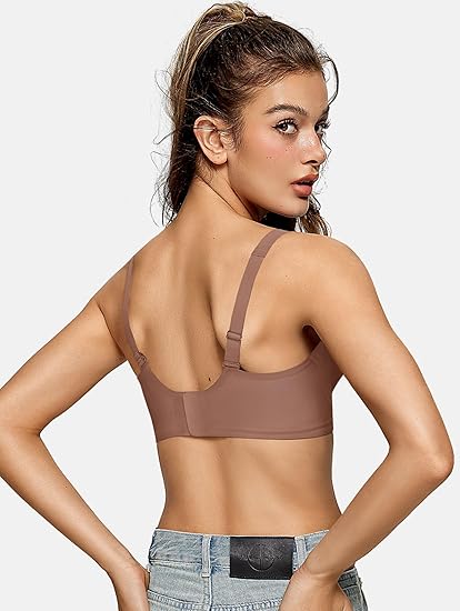 OEAK Women`s Deep V Bras Comfortable Bras