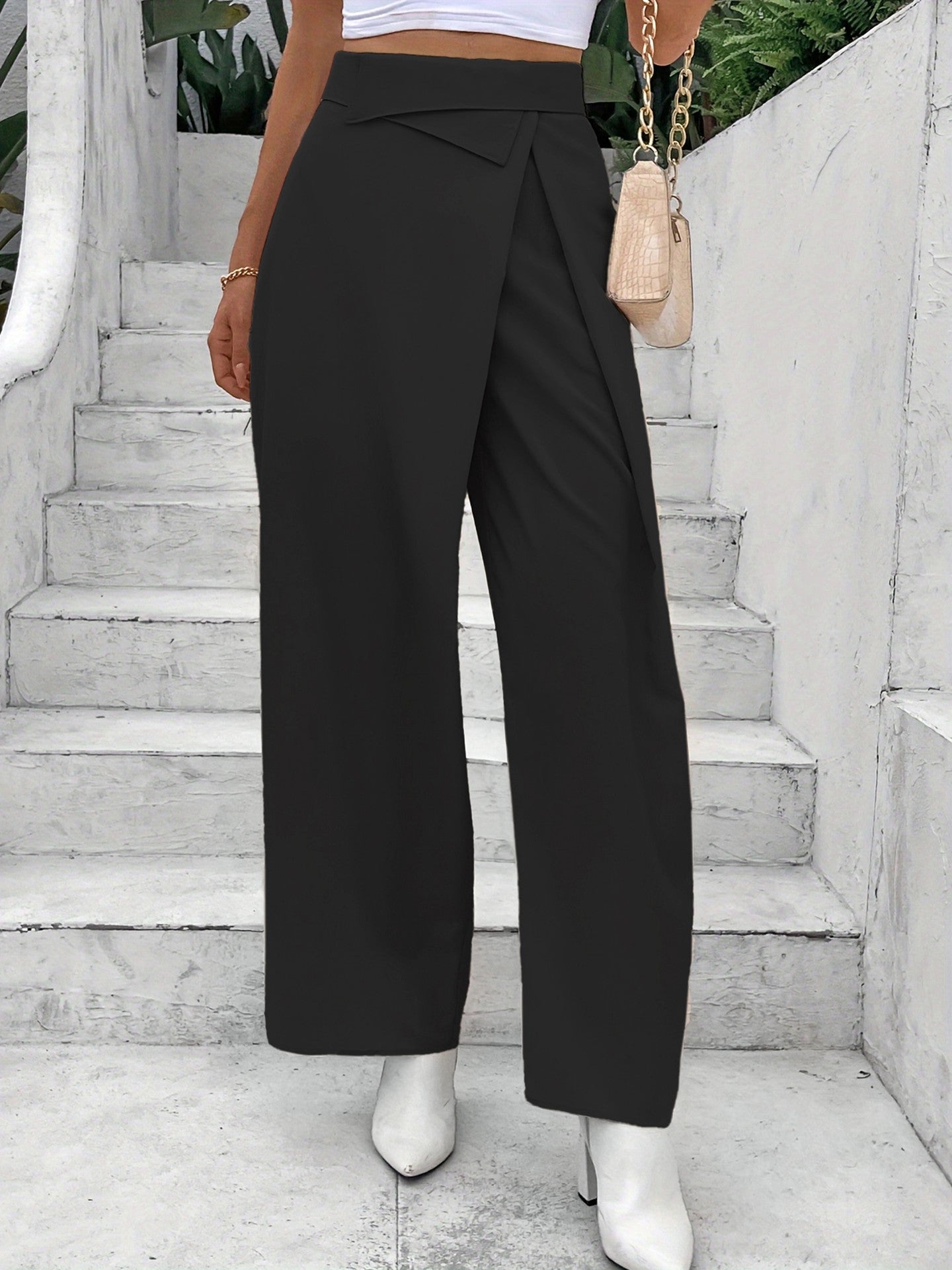 Wrapped Culotte Pants