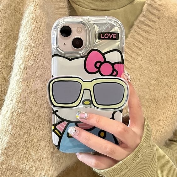 Cute Kitty glasses holder case