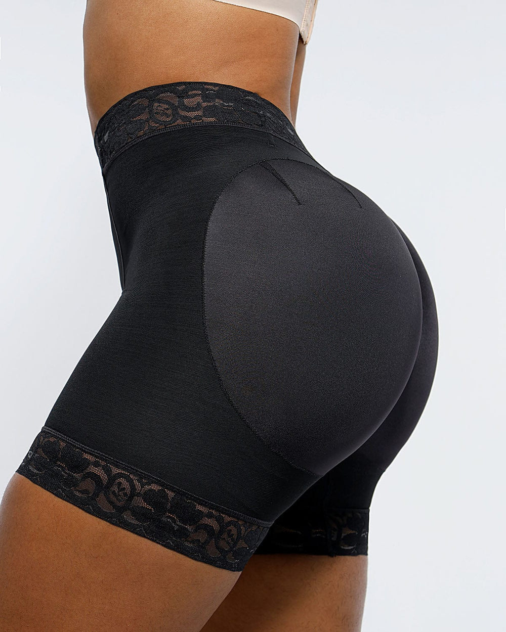 Mid Waist Lace Butt Enhancer Panty (bUY 1 Get 1 Free)