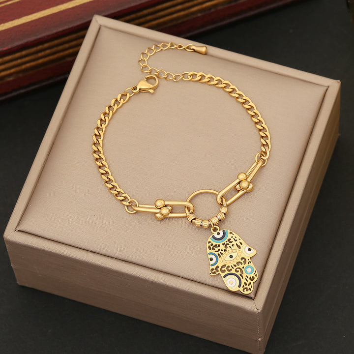 Set of 10 Gold Plated Clover Bracelets