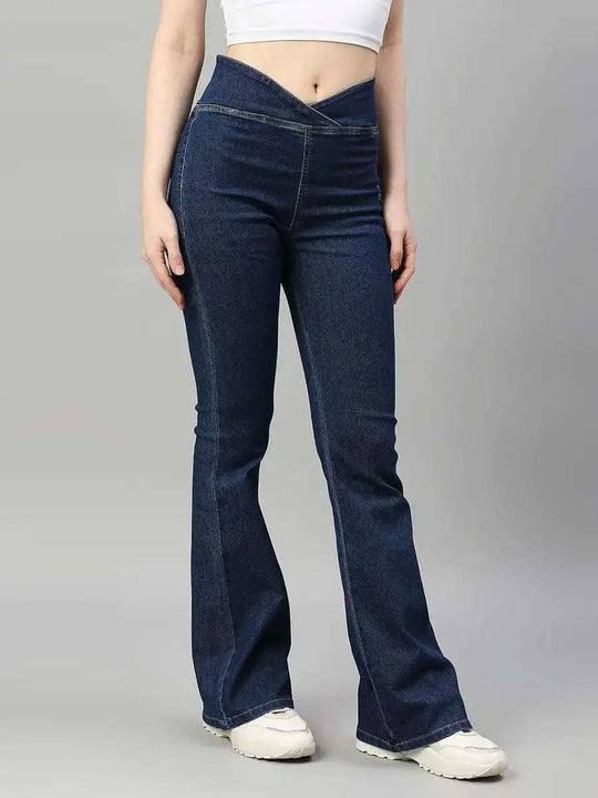 Mid Rise Flare Fit Jeans