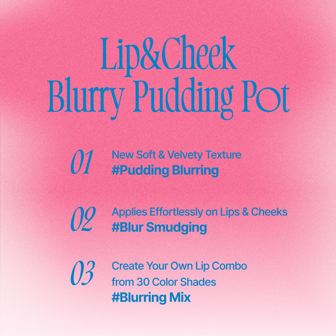 Korean Ombere Lip and Cheek Tints Pudding Pots