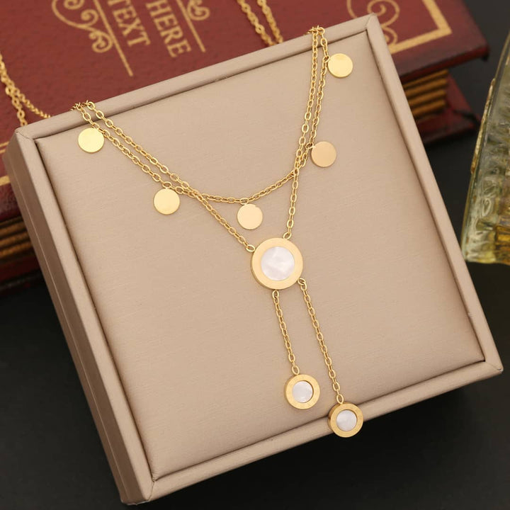 Set of 5 AD Necklace Chains |Anti tarnish| 18K Gold|