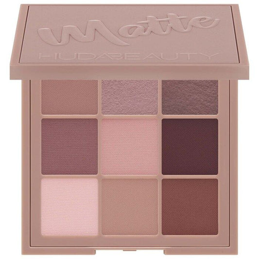 Huda Beauty Cool Matte Obsessions Eyeshadow Palette + Rosy Kiss Lip & Cheek Stain Combo