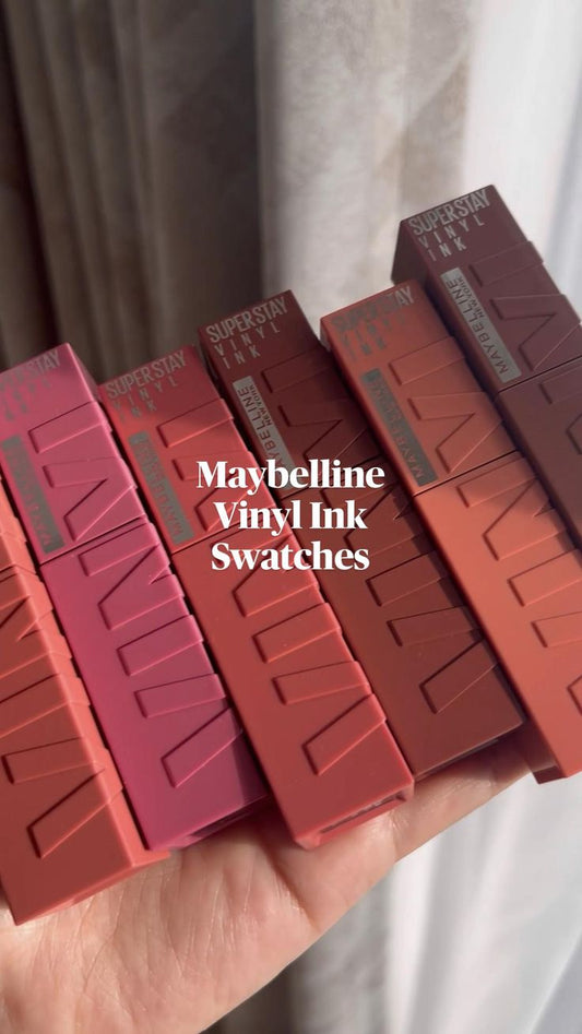 Maybelline Vinyl Ink Swatches Nude Lipstick (Set of 6)