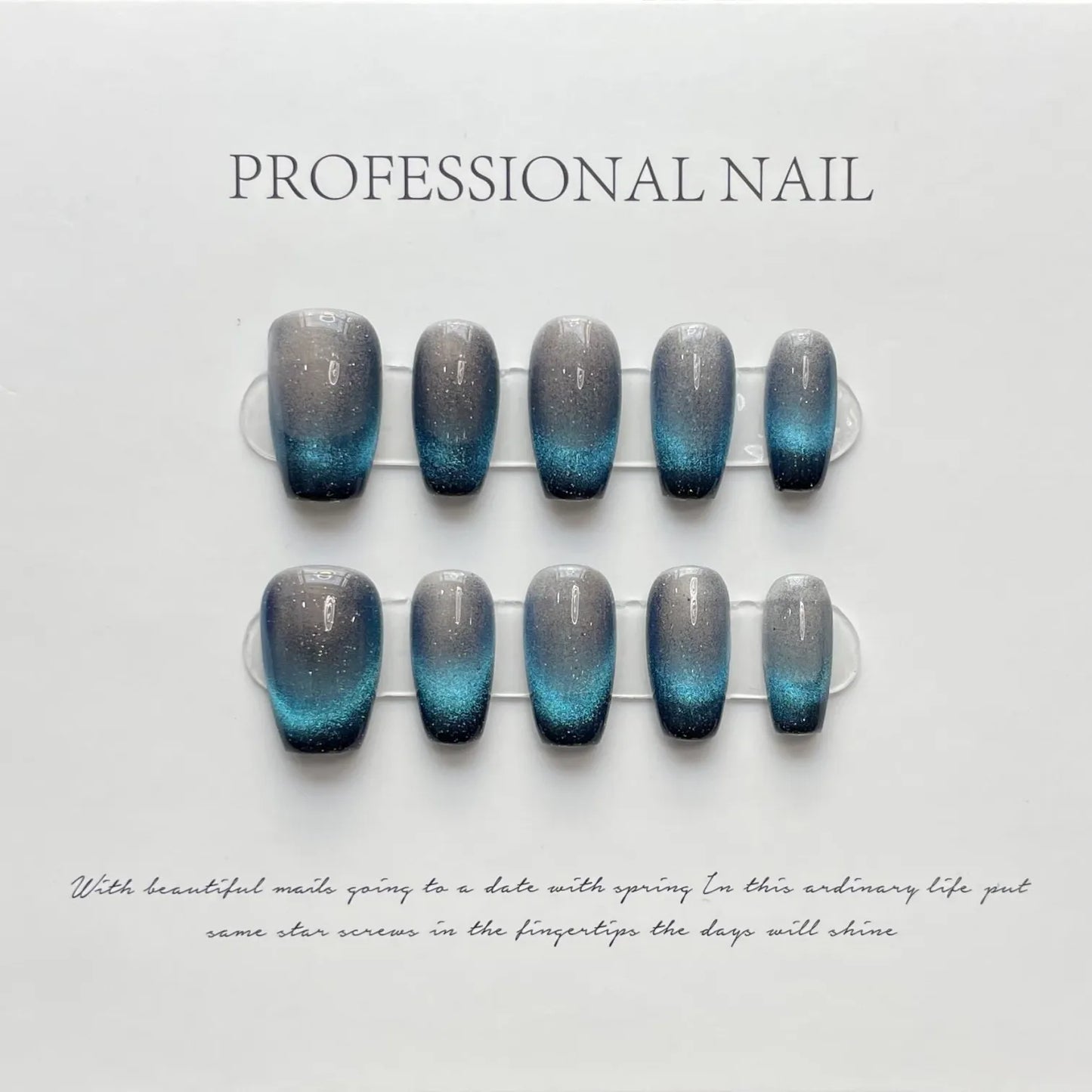 Set of 10 designs USA Imported Press on Professional Nails (100 Pcs Press on Nails)