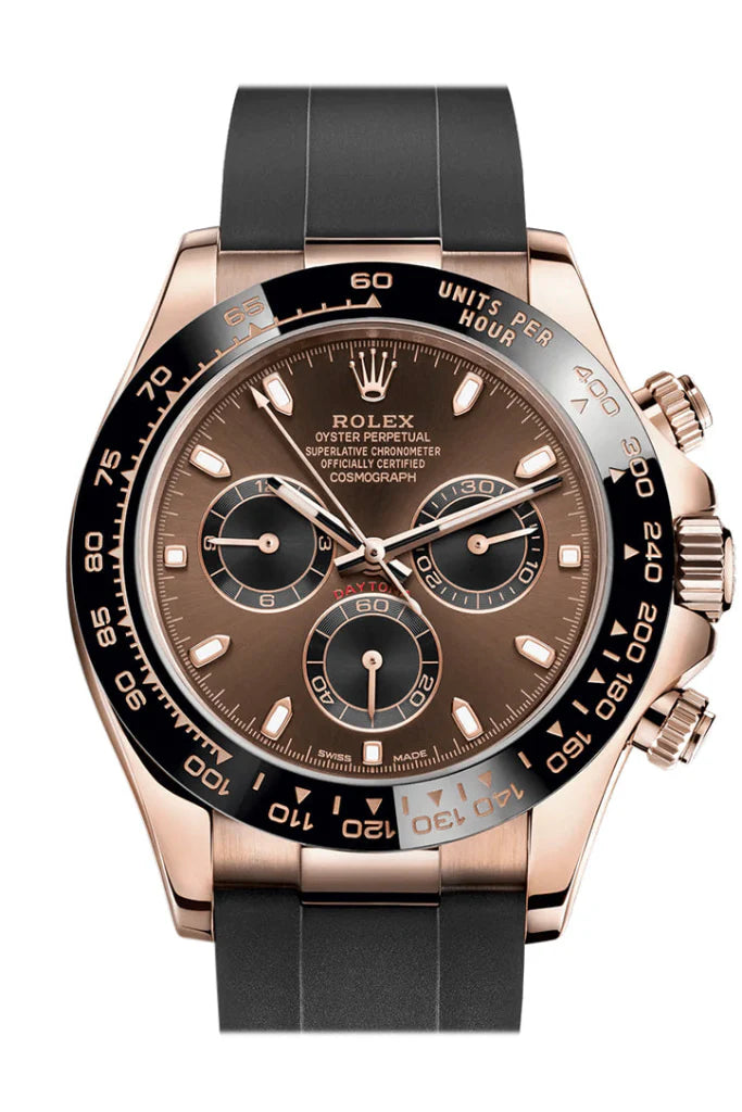 Rolex Daytona OysterFlex Rose Gold Chocolate Dial Watch