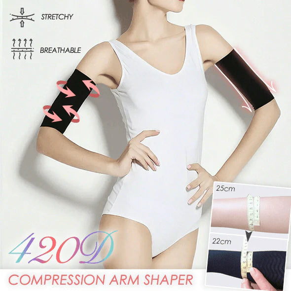 Combo of Invisible Compression Arm Shaper and Thigh + Tummy Shaper