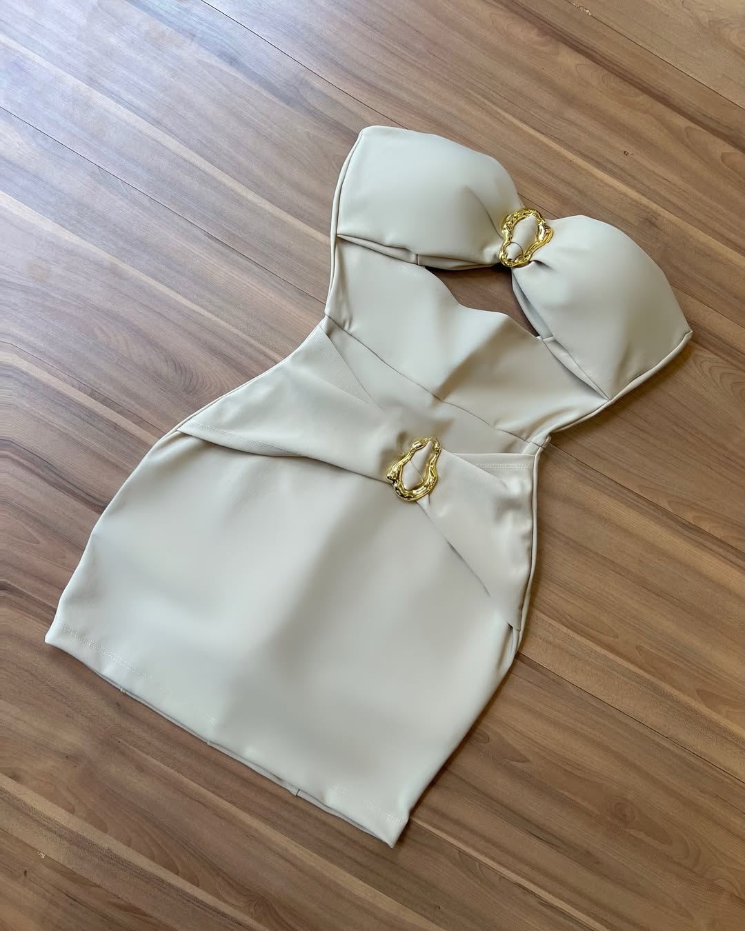 Gold Buckle Hoddie Dress