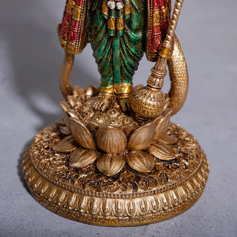 Lord Vishnu Standing Antique Idol (12 Inch)