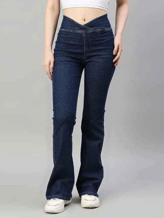 Mid Rise Flare Fit Jeans