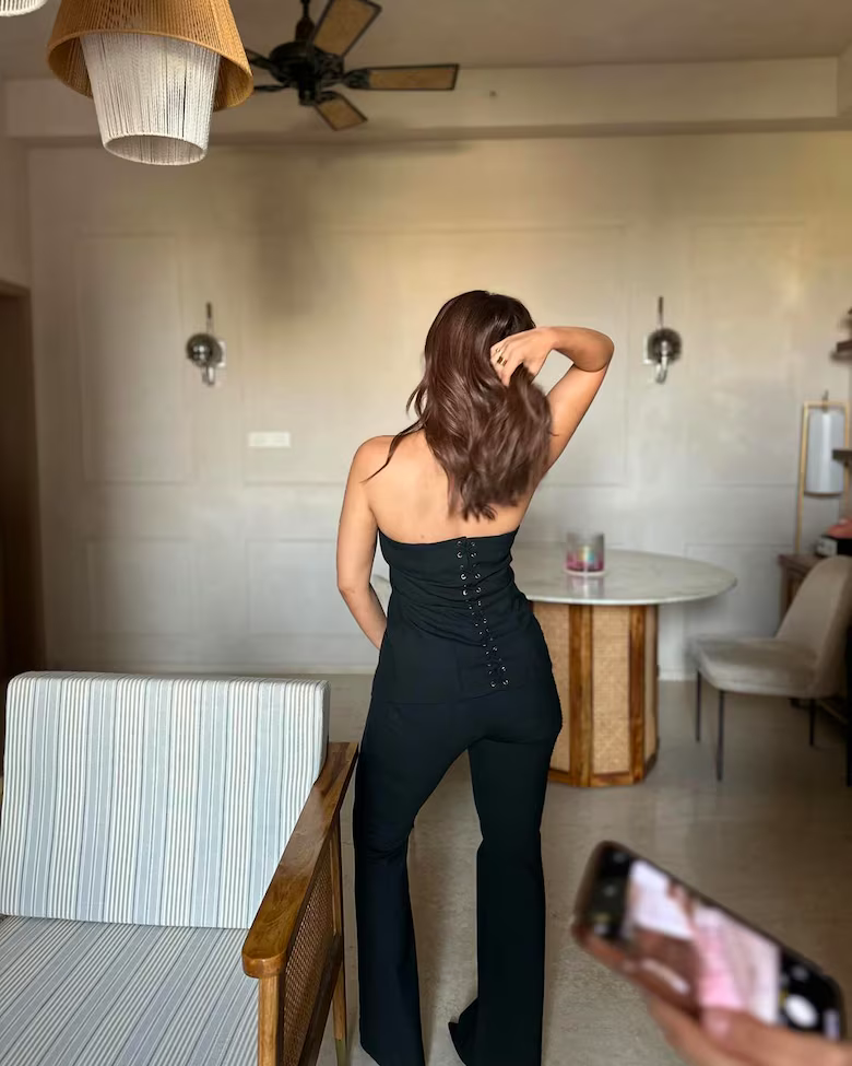 Kusha Kapila's Black Halter Corset Suit Is Giving Us Boss Babe Vibes