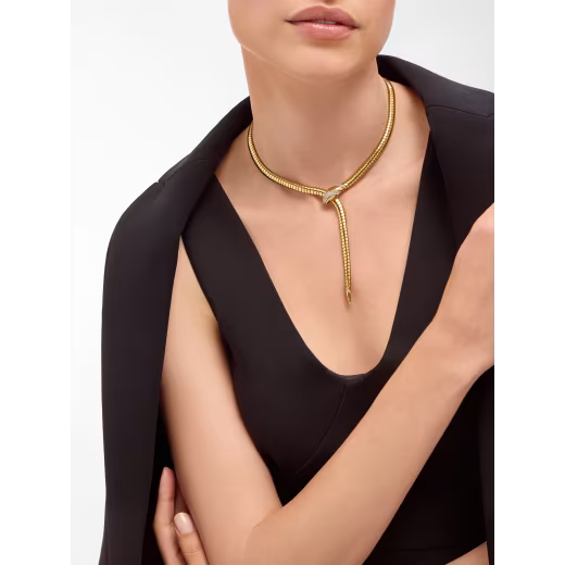 Golden Snake Necklace Chain With Ring