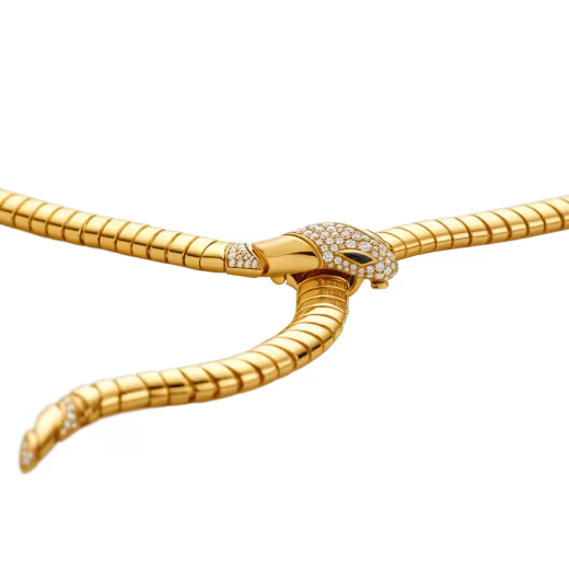 Golden Snake Necklace Chain With Ring