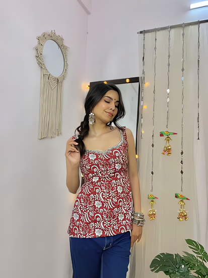 Ruby Blossom Kurti