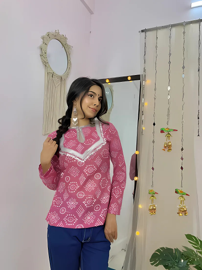 Elegant Pink Kurti